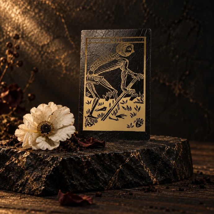 carte du tarot XIII doré