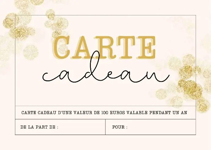 Carte cadeau 100 €