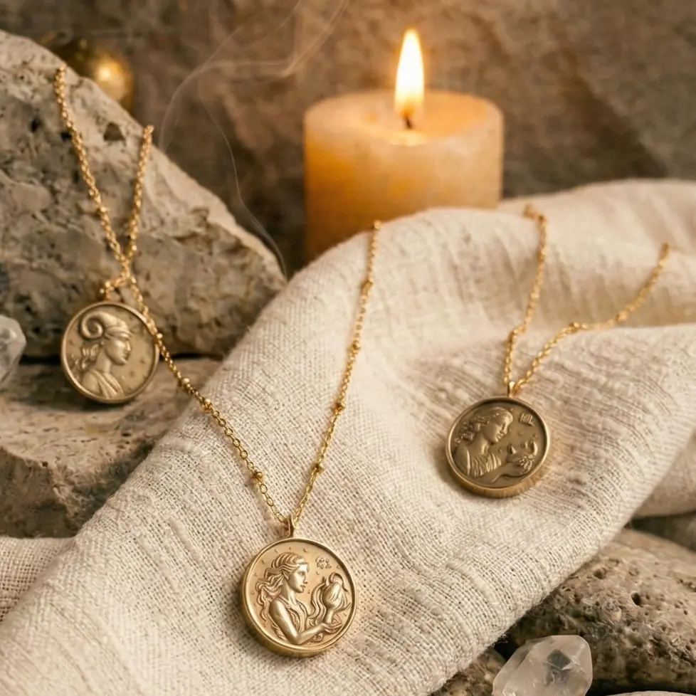 Médailles Astrologiques olfactives (Bélier, Or mat)